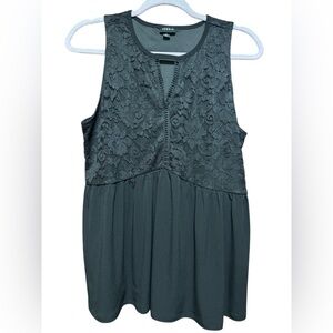 Torrid Black Babydoll Lace Tank
